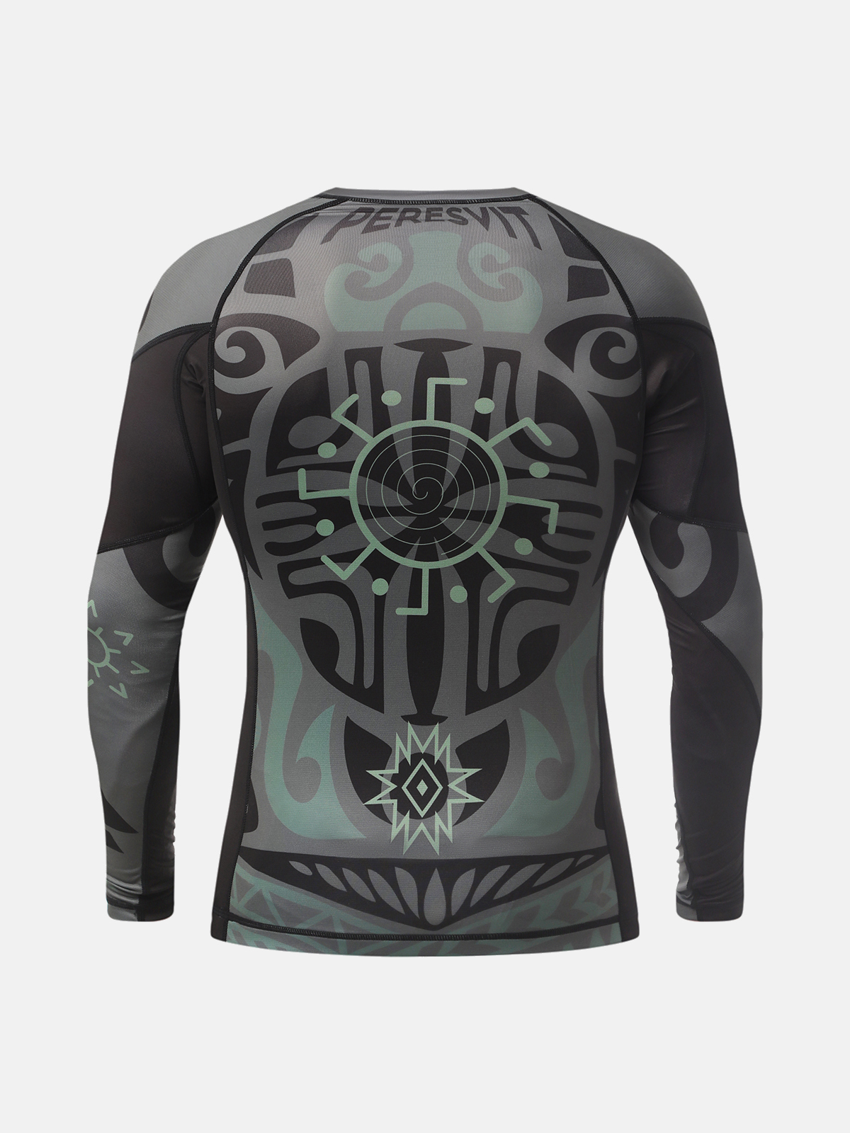 Peresvit Maori Long Sleeve Rashguard Black Military Green, Photo № 2